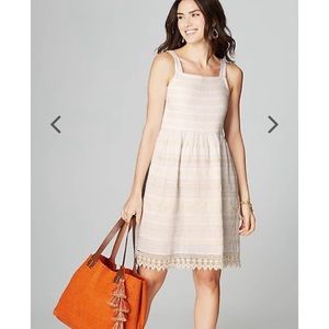 J.Jill white/cream ocean breeze dress!